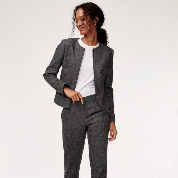 NWT Babaton Bowman Jacket Blazer Heather Comet Coat size 4 - Picture 3 of 11